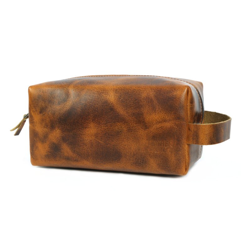 Vintage Grooming Organizer - Handmade Leather