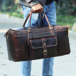 leather duffel bag