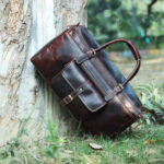 leather duffel bag